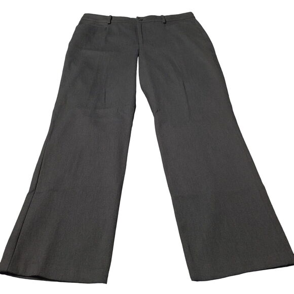 Lauren Ralph Lauren Catlin Womens Pants Gray Size 12 Cotton Blend Stretch Pocket - Picture 1 of 12